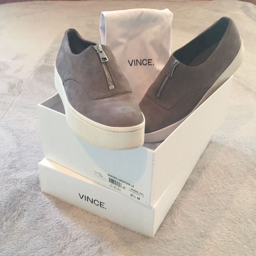 Warner Zip-Front Platform Vince Sneakers🌟